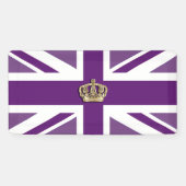 Banderoles Patriotique Couronne et Union Jack (Horizontal)