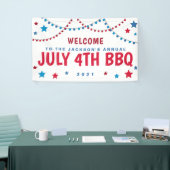 Banderoles Patriotique Juillet 4th Stars (Salon professionnel)