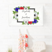 Banderoles Patriotique Panda Anemone Mariage (En situation)