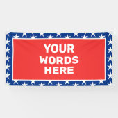 Banderoles Patriotique personnalisé (Horizontal)