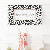 Banderoles Patteries du Black White Leopard animal (En situation)