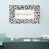 Banderoles Patteries du Black White Leopard animal (Salon professionnel)