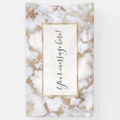 Banderoles Pattern de Chic White Gold Foil (Vertical)