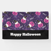 Banderoles Patters de Cute Cats et Pumkins (Horizontal)