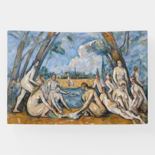 Banderoles Paul Cezanne - Les Grandes Baignoires (Horizontal)
