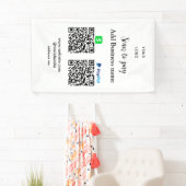 Banderoles Paypal Cashapp numérisation pour payer QR ajouter (En situation)
