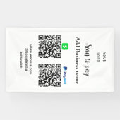 Banderoles Paypal Cashapp numérisation pour payer QR ajouter (Horizontal)
