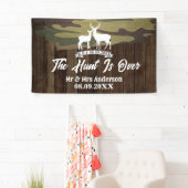 Banderoles Pays Occidental Cerf La chasse est sur le Mariage (En situation)