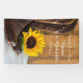 Banderoles Pays Sunflower Mariage Ouest (Horizontal)