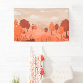 Banderoles Paysage d'automne (En situation)