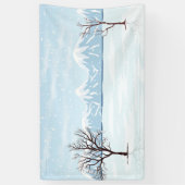 Banderoles Paysage d'hiver plat (Vertical)