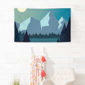 Banderoles Paysage naturel coloré (En situation)