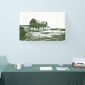 Banderoles Paysage rural maison de ferme de style coupe (Salon professionnel)