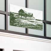 Banderoles Paysage rural maison de ferme de style coupe (Bâtiment extérieur)