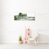 Banderoles Paysage rural maison de ferme de style coupe (En situation)