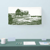 Banderoles Paysage rural maison de ferme de style coupe (Salon professionnel)