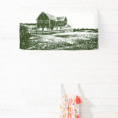 Banderoles Paysage rural maison de ferme de style coupe (Insitu)