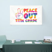 Banderoles Peace Out 11e année Teinture à tarte 11e année (Salon professionnel)