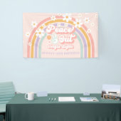 Banderoles Peace out Chiffres simples arc-en-ciel 10e anniver (Salon professionnel)