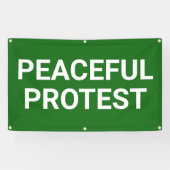 Banderoles Peaceful Protest Banner (Horizontal)