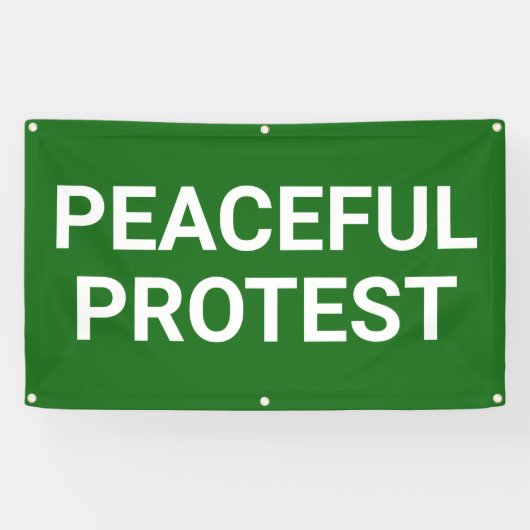 Banderoles Peaceful Protest Banner (Horizontal)