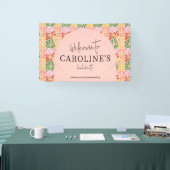 Banderoles Peach rose Super Floral Abstrait (Salon professionnel)