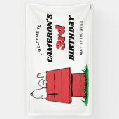 Banderoles Peanuts Snoopy Dog House Birthday Banner (Vertical)