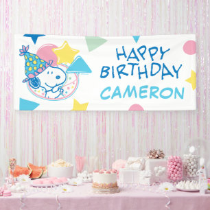 Banderoles PEANUTS   Snoopy Joyeux Ballons d'anniversaire