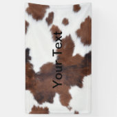 Banderoles peau de vache blanc (Vertical)