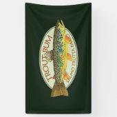 Banderoles Pêche à la truite (Vertical)