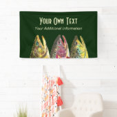 Banderoles Pêche à la truite grasse (En situation)