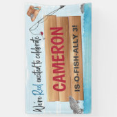 Banderoles Pêche Reel dans un certain plaisir, N'importe quel (Vertical)