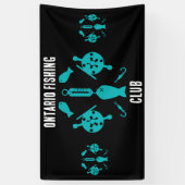 Banderoles Pêche Saumon canadienne (Vertical)