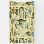 Banderoles Pêche scientifique vintage (Vertical)