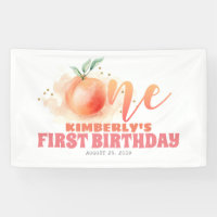 Pêcher Fruit Douce 1er anniversaire fête