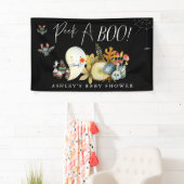 Banderoles Peek-A | Little Ghost Halloween Baby Shower (En situation)