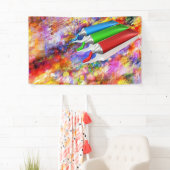 Banderoles Peintre Abstrait (En situation)