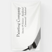 Banderoles Peintre Service Peintre Société Brush Grey (Vertical)