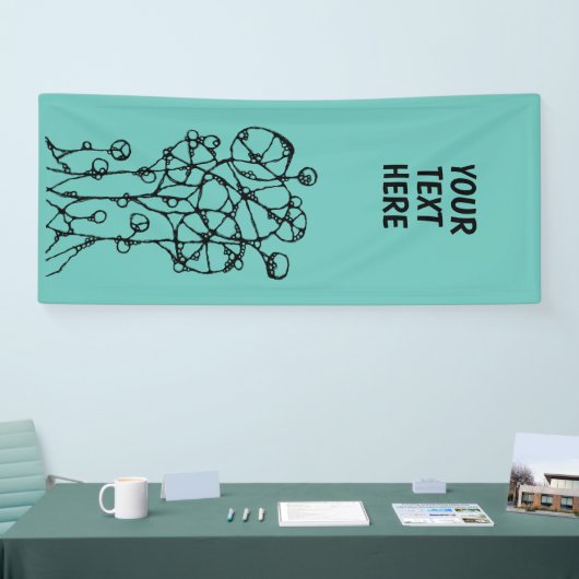 Banderoles Peinture à la main - Arbre Abstrait Groupe 1 (Salon professionnel)