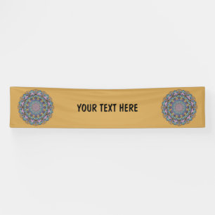 Banderoles Peinture à la main Mandala Horloge Face 3