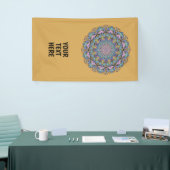 Banderoles Peinture à la main Mandala Horloge Face 3 (Salon professionnel)