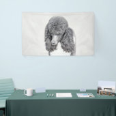 Banderoles Peinture à paille noire standard - Art du chien (Salon professionnel)