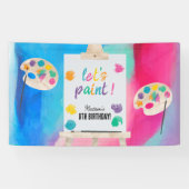 Banderoles Peinture Art Artiste Peinture Anniversaire Thème (Horizontal)