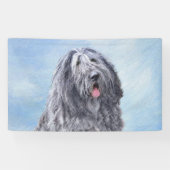 Banderoles Peinture Bergamasco Sheepdog - Chien original mign (Horizontal)