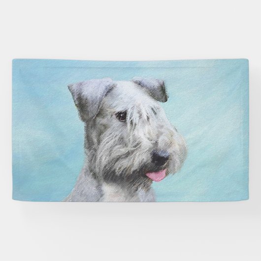 Banderoles Peinture Cesky Terrier - Cute Original Chien Art (Horizontal)