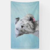 Banderoles Peinture Cesky Terrier - Cute Original Chien Art (Vertical)