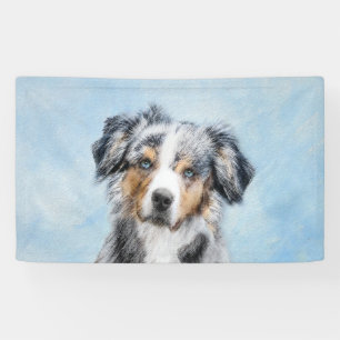 Banderoles Peinture de berger américaine miniature - Chien Ar