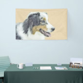 Banderoles Peinture de berger australien - Art original de ch (Salon professionnel)