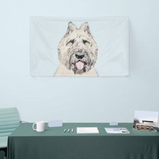Banderoles Peinture de Bouvier des Flandres - Art original de (Salon professionnel)