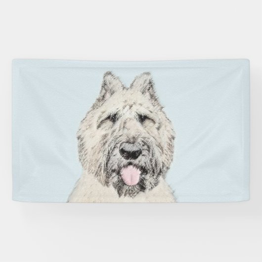 Banderoles Peinture de Bouvier des Flandres - Art original de (Horizontal)